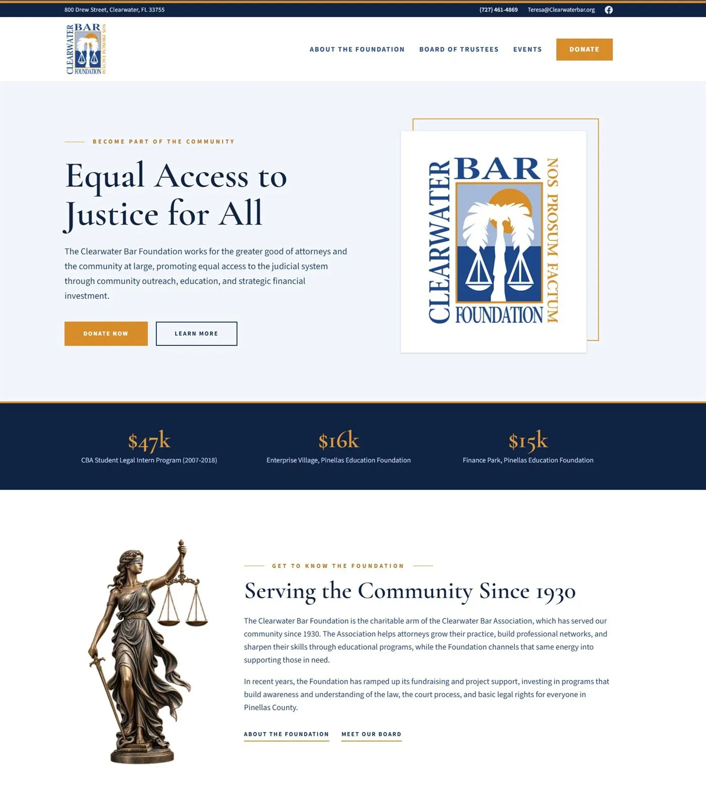 From dated presence to a site that works as hard as the mission. website